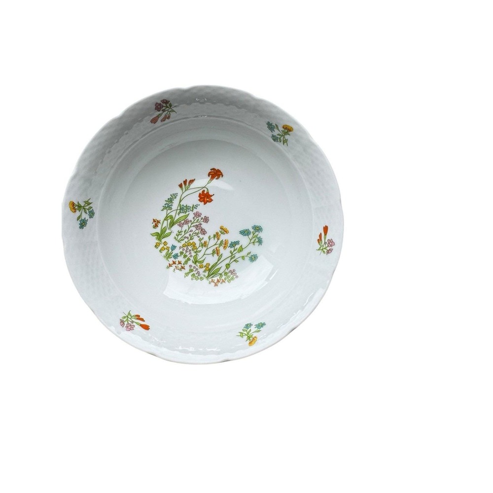 Vintage Europa Fine Porcelain Millie Fleurs‎ Serving/Veggie Bowl Czechoslovakia